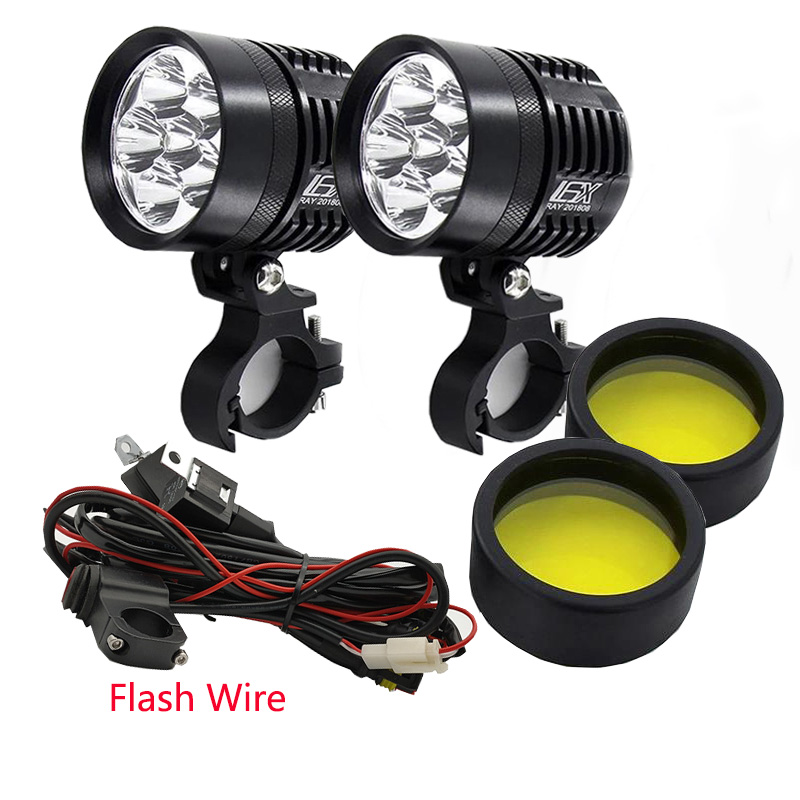 Universal Motorcycle Led Headlight Projector - 2 Pezzi Faro Universale L6X LED