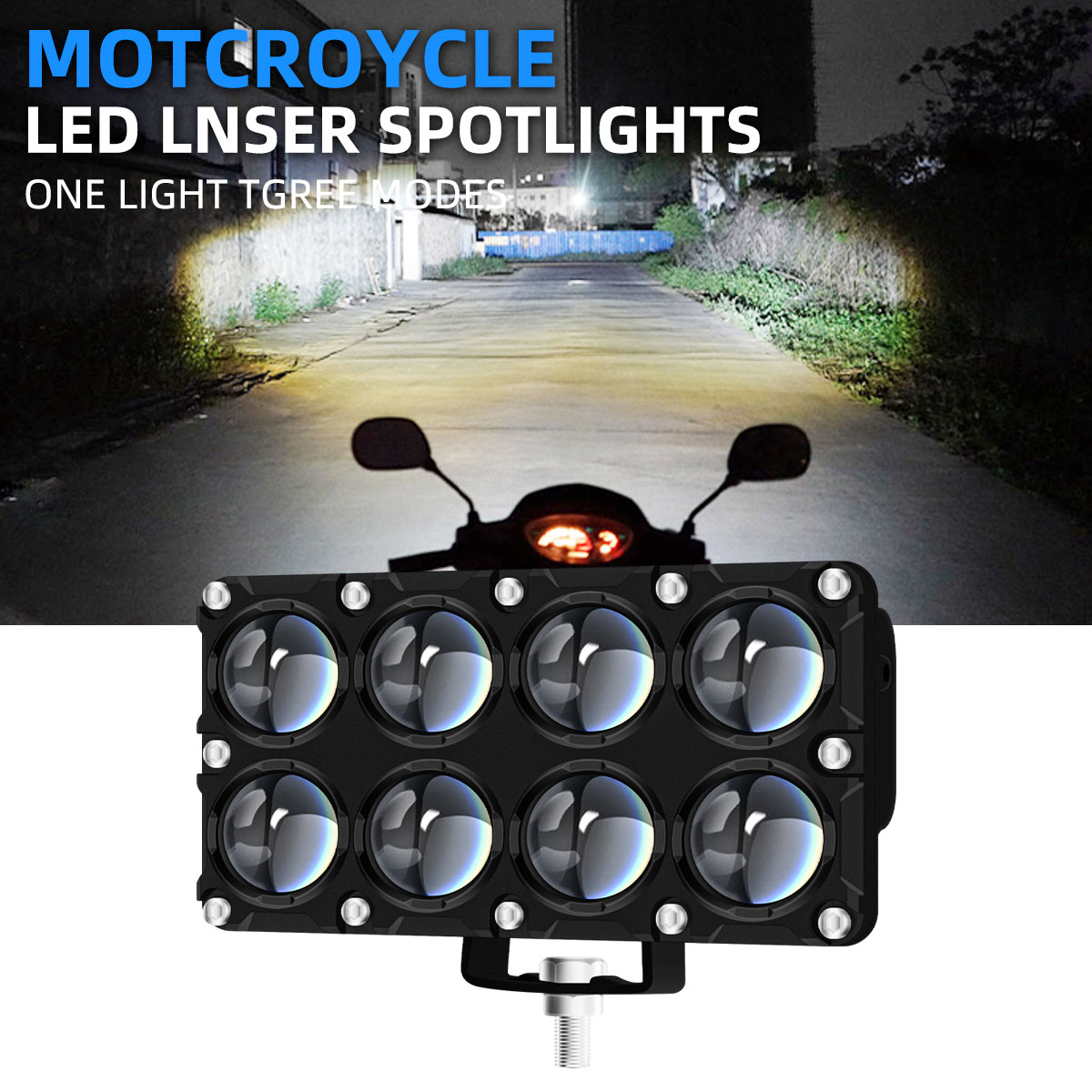 Universal Motorcycle Led Headlight Projector - Faro Ausiliario per Moto a 6/8/10