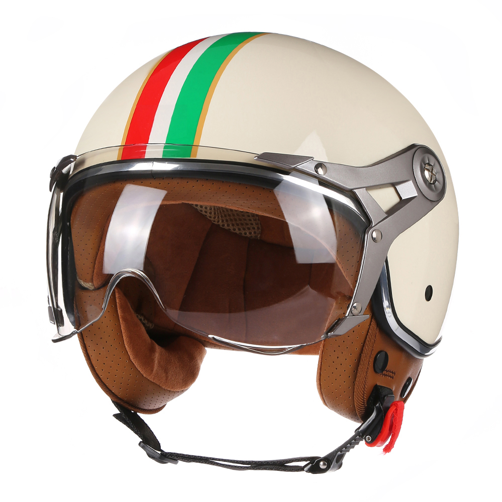 Vintage Open Face Retro Helmet - Caschi Moto Aperti 3/4 DOT Retrò
