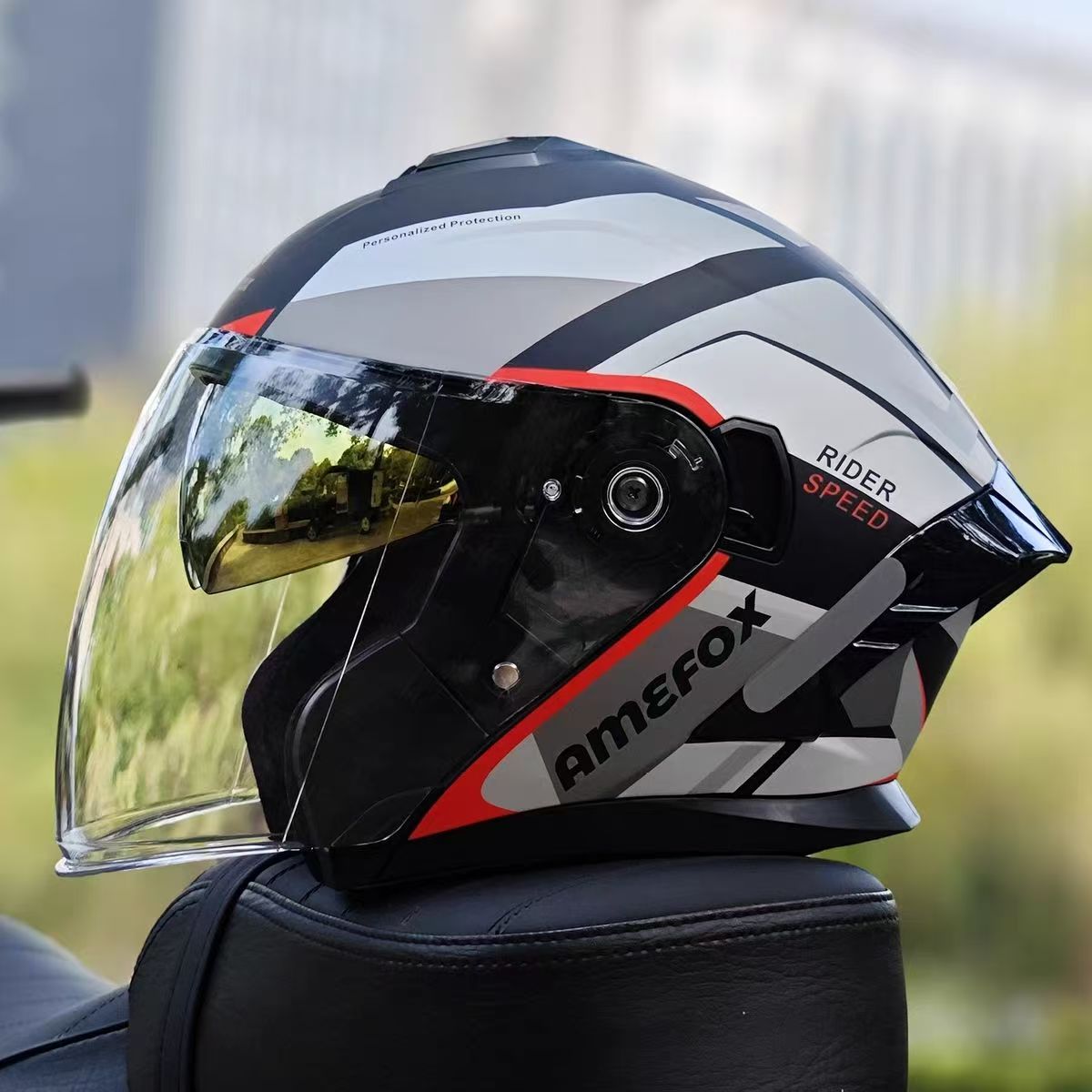 Motorcycle Helmet Inner Sun Visor Lens - Casco Jet 3/4 con Doppia Visiera
