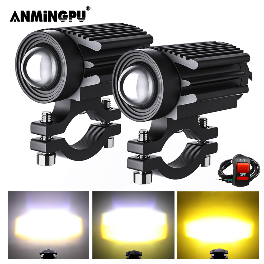 Accessori per moto con luce a  - Universal Motorcycle Led Headlight Projector recensione e prezzo
