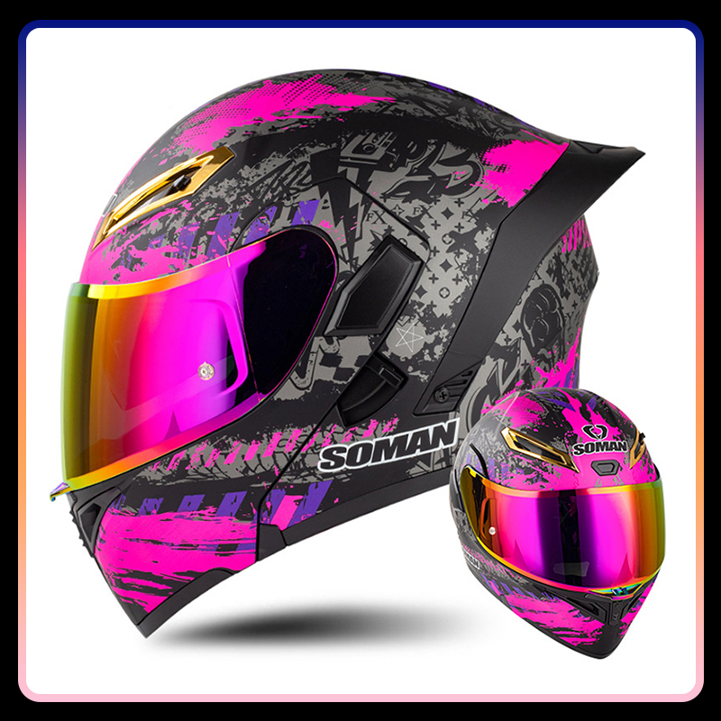 Caschi da moto apribili univer - Dual Visor Motorcycle Racing Helmet recensione e prezzo