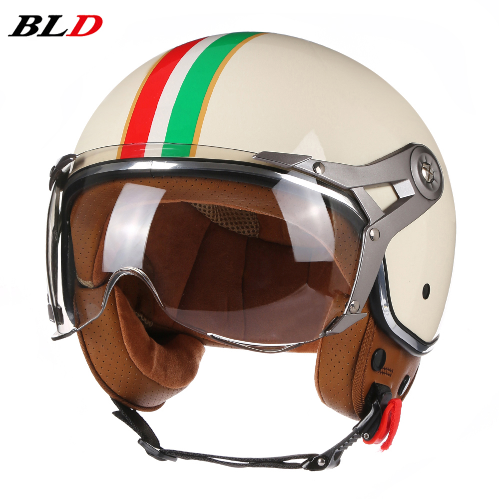 Casco moto vintage TT&COCASCOS - Vintage Open Face Retro Helmet recensione e prezzo