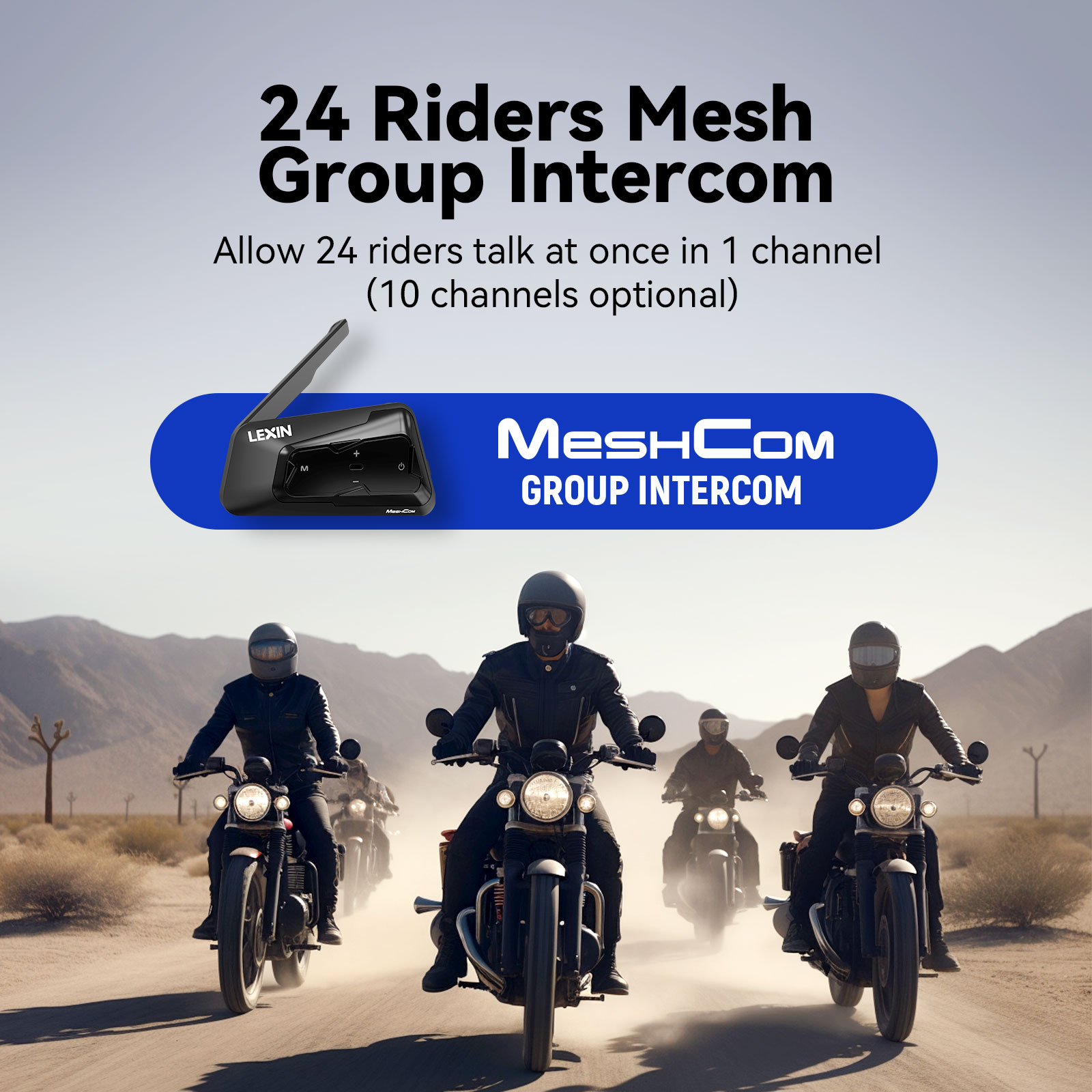 LEXIN-MeshCom citofono per cuf - Universal Motorcycle Helmet Intercom Headset recensione e prezzo