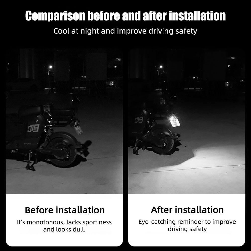 2 Pezzi Luce Targa LED Occhio  - Universal Motorcycle Led Headlight Projector recensione e prezzo