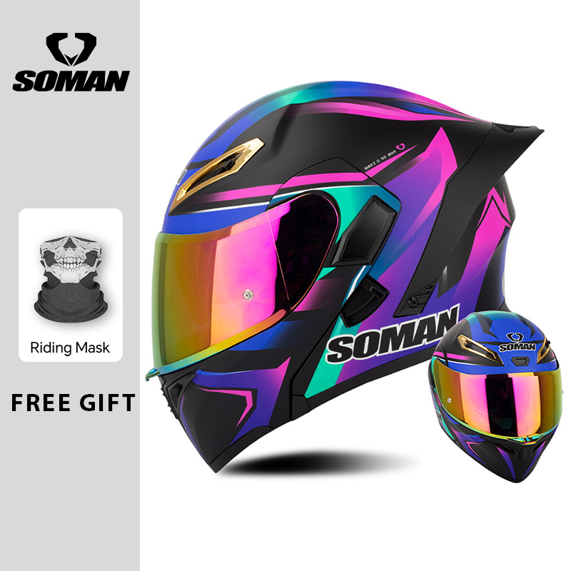 Caschi da moto apribili con do - Dual Visor Motorcycle Racing Helmet recensione e prezzo