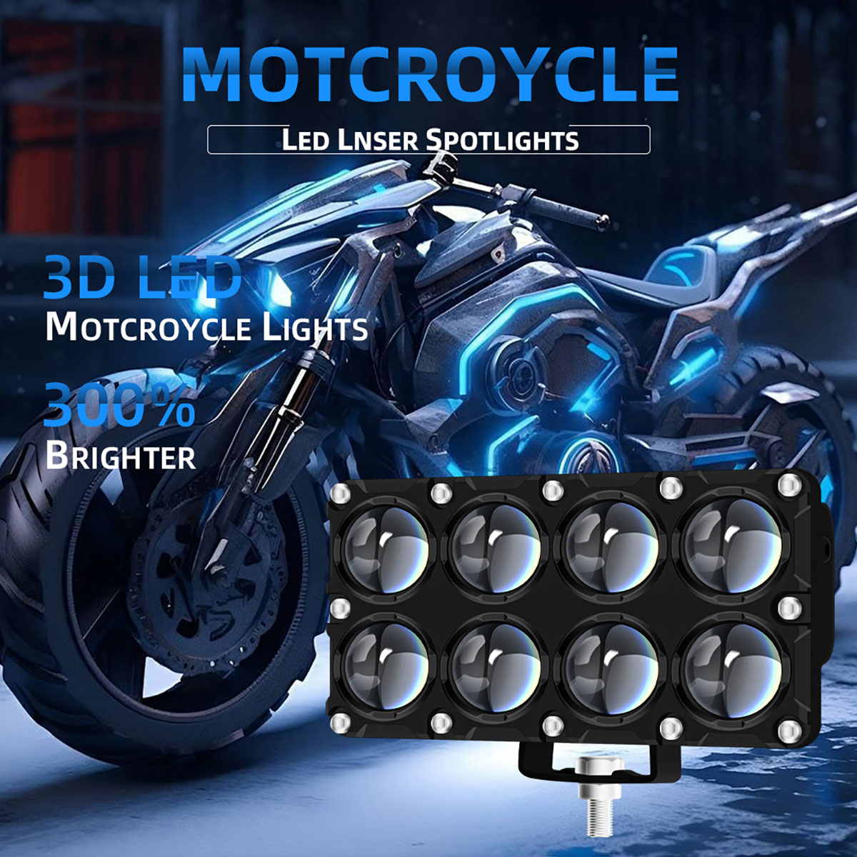 Faro Ausiliario per Moto a 6/8 - Universal Motorcycle Led Headlight Projector recensione e prezzo