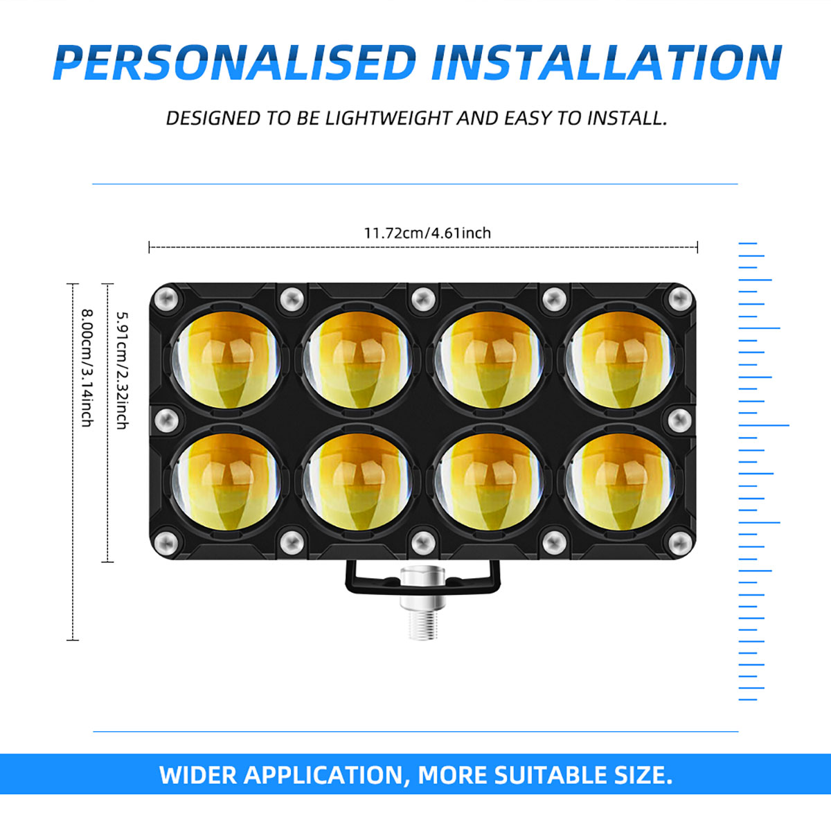 Faro Ausiliario per Moto a 6/8 - Universal Motorcycle Led Headlight Projector recensione e prezzo