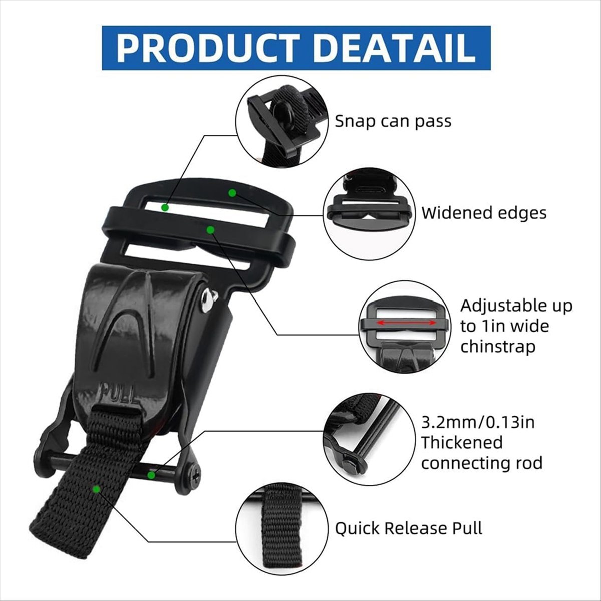 Kit di Sostituzione Fibbia a S - Quick Release Buckle Motorcycle Helmet recensione e prezzo