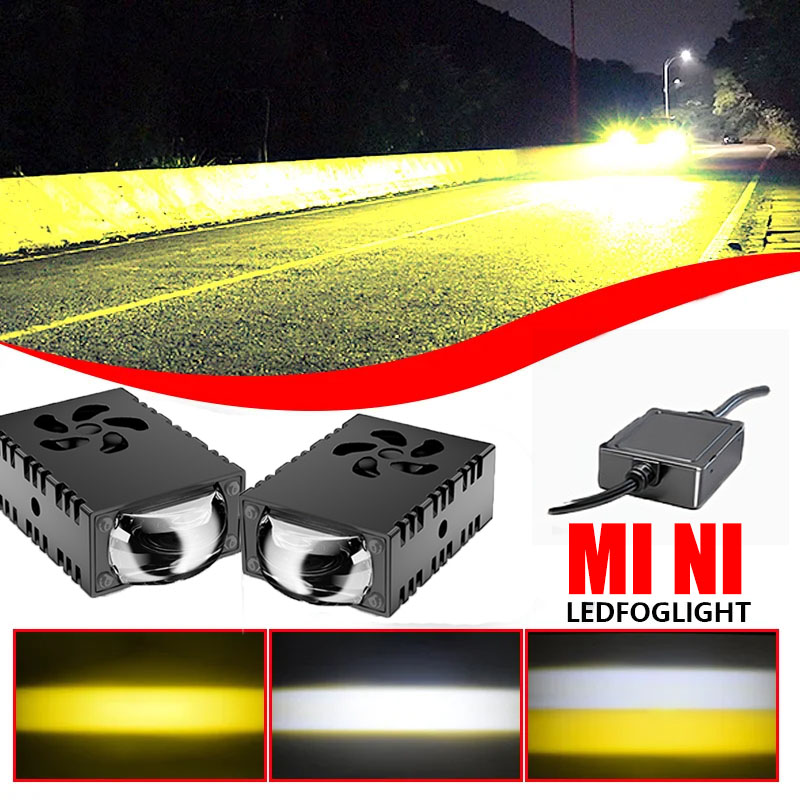 1PCS/2PCS Mini Faro LED con Le - Universal Motorcycle Led Headlight Projector recensione e prezzo