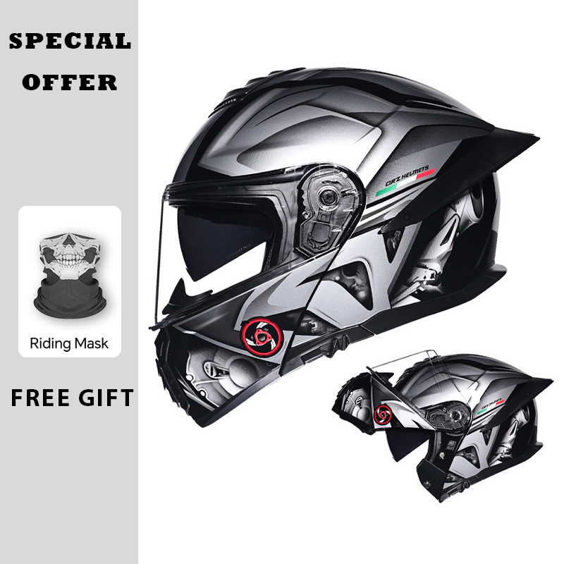 Casco moto apribile Doppia vis - Dual Visor Motorcycle Racing Helmet recensione e prezzo