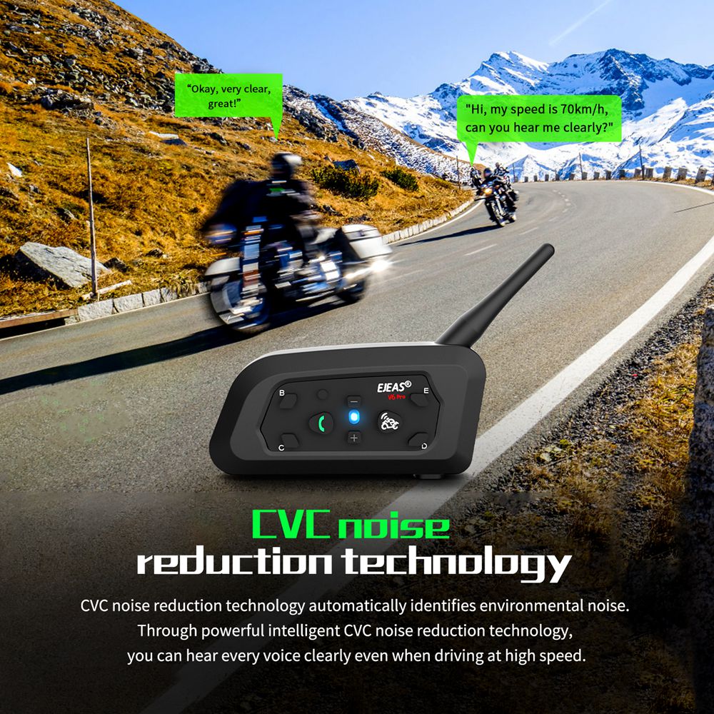 EJEAS V6 PRO casco moto aurico - Universal Motorcycle Helmet Intercom Headset recensione e prezzo